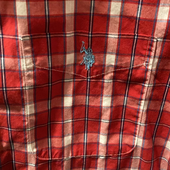 US Polo Assn - short sleeve button down shirt -big and tall - Picture 3 of 4